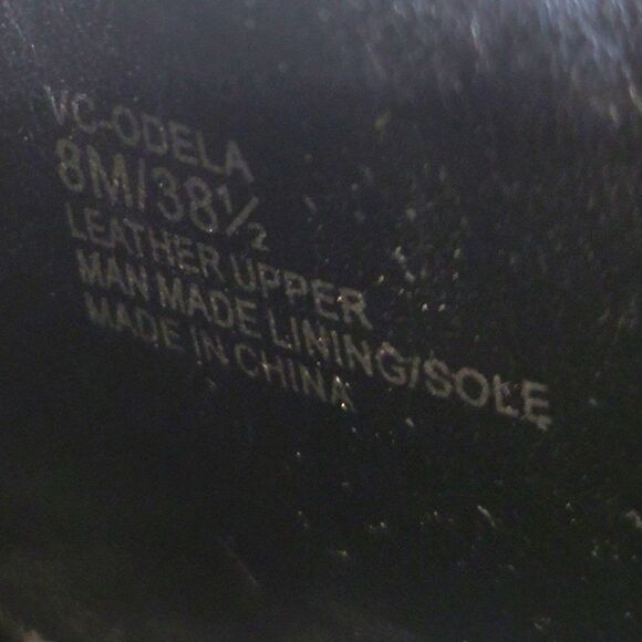 Vince Camuto Black Leather Odela Sandals (Size 8M/38.5) - Picture 8 of 9